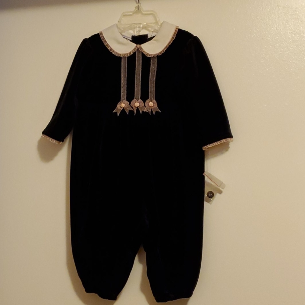 NWT: Class Club Baby Velvety Onepiece